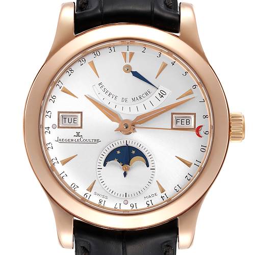 Photo of Jaeger LeCoultre Master Calendar 18k Rose Gold Mens Watch 147.2.41.S Q1512Y2A