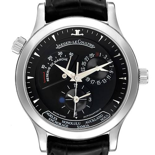 Photo of Jaeger Lecoultre Master Geographic Steel Mens Watch 142.8.92.S Q1428170