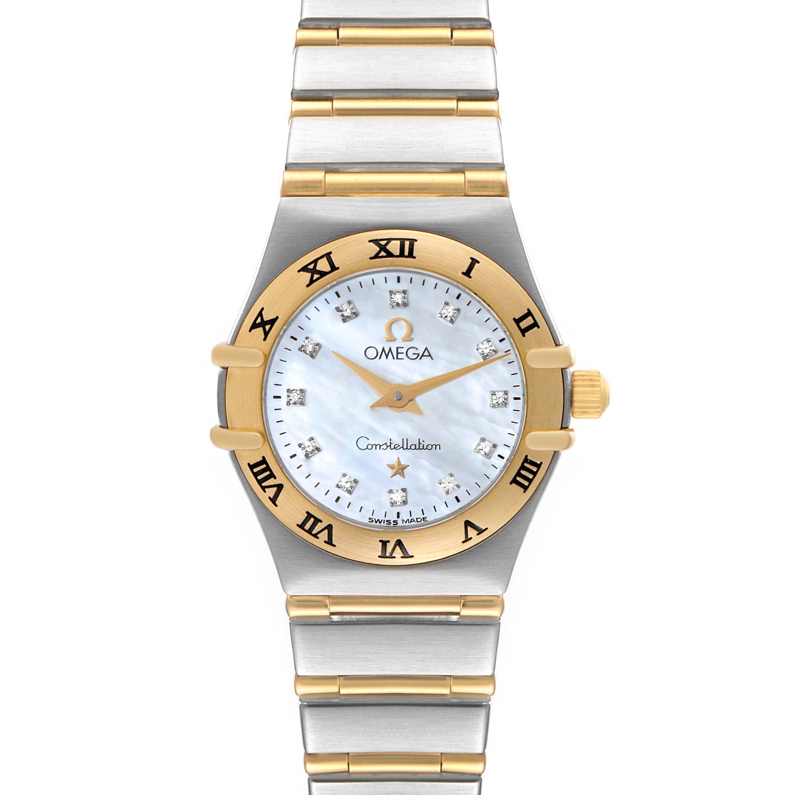 Omega Constellation 95 Mother of Pearl Diamond Ladies Watch 1262.75.00