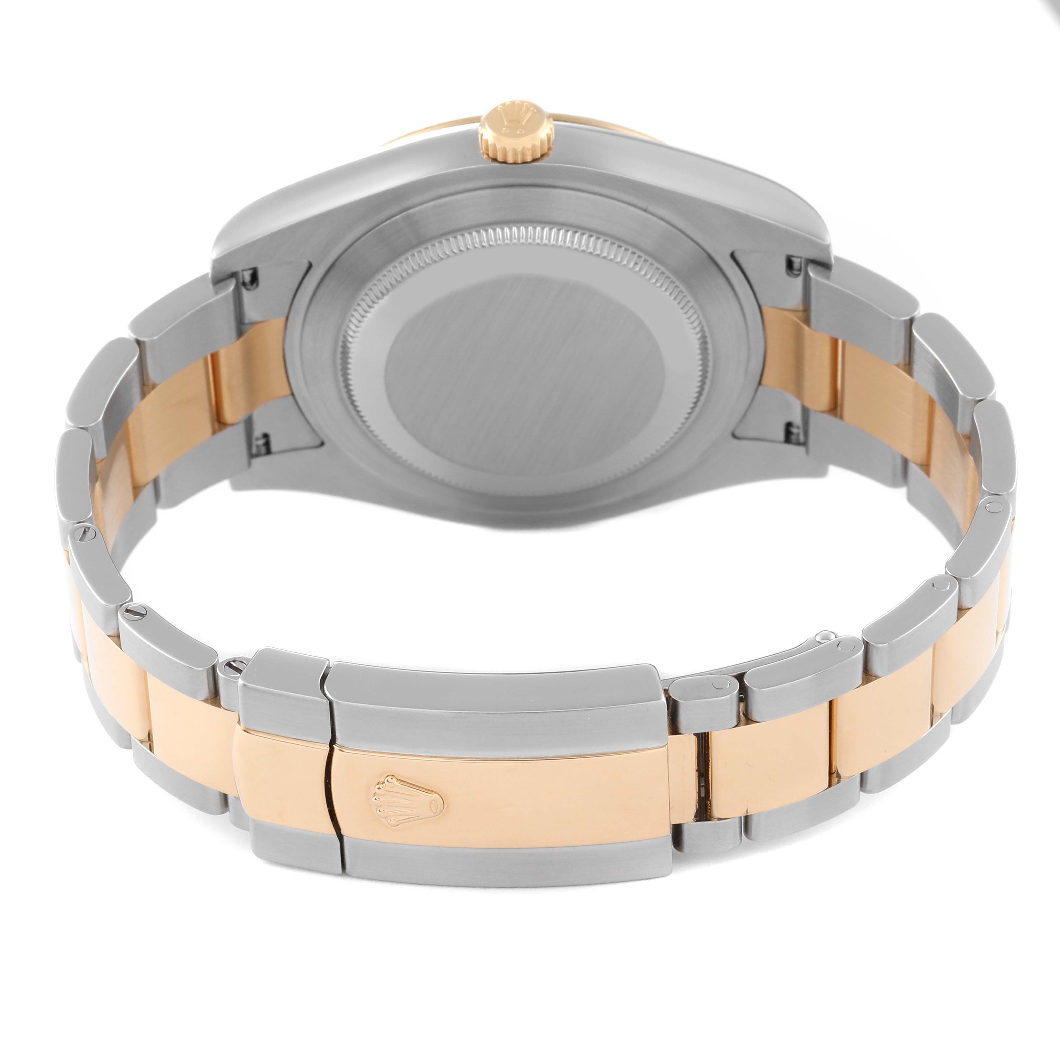 This image shows the back view and bracelet of the Rolex Datejust 41 116333 Men's Steel and Gold (two tone) Grey Dial 116333 Men's Steel and Gold (two tone) Grey Dial.