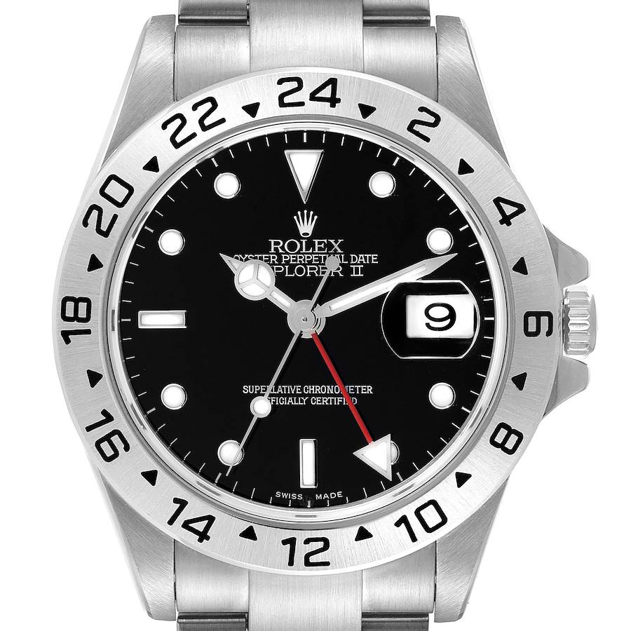 NOT FOR SALE Rolex Explorer II Black Dial Steel Mens Watch 16570 Box Papers PARTIAL PAYMENT FOR W SwissWatchExpo