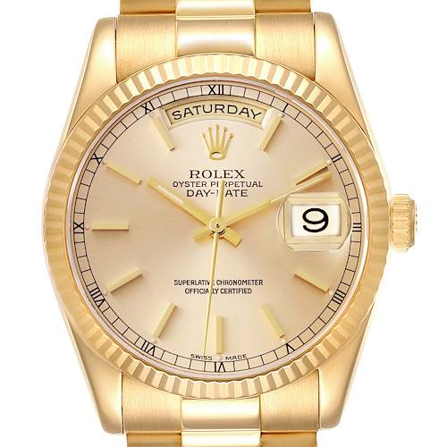 Photo of Rolex President Day Date 36mm Yellow Gold Mens Watch 118238 + 2 additional links