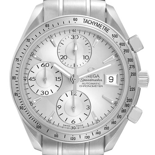 Photo of Omega Speedmaster Silver Dial Chronograph Mens Watch 3211.30.00 Box Card