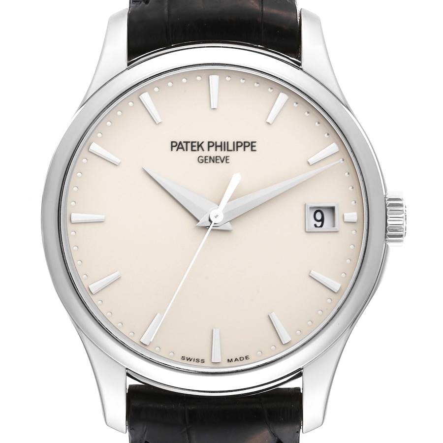 Patek Philippe Calatrava Hunter Case White Gold Mens Watch 5227 Box Papers SwissWatchExpo