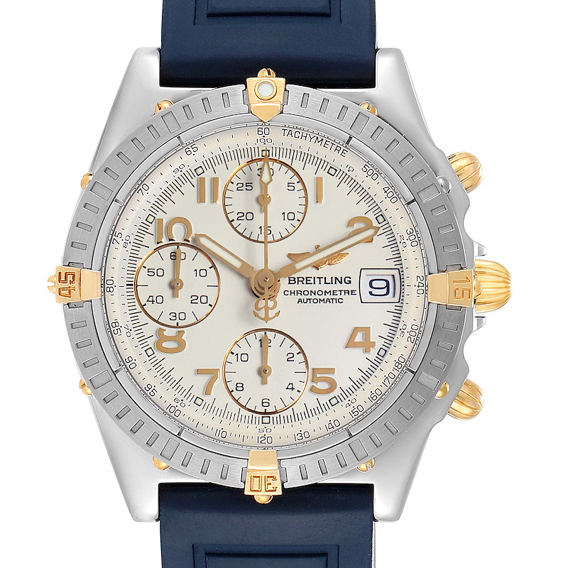 Breitling Chronomat Steel Yellow Gold Mens Watch B13352 Box Papers SwissWatchExpo