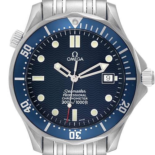 Photo of Omega Seamaster Diver 300M Blue Dial Automatic Mens Watch 2531.80.00 Box Card