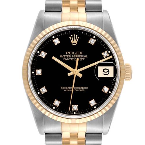 Photo of NOT FOR SALE Rolex Datejust Diamond Dial Steel Yellow Gold Mens Watch 16233 PARTIAL PAYMENT
