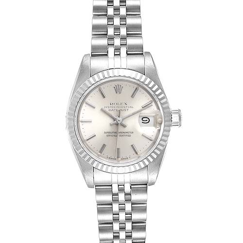 Photo of Rolex Datejust Steel White Gold Ladies Watch 69174 Box Papers