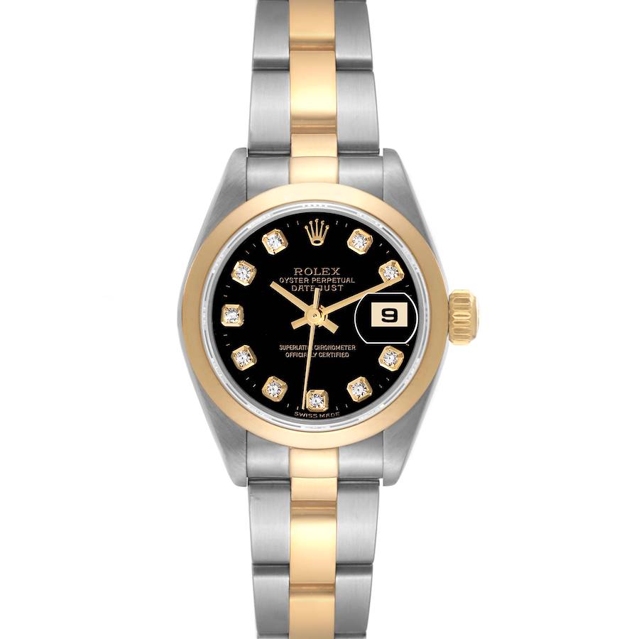 Rolex Datejust Steel Yellow Gold Diamond Ladies Watch 79163 SwissWatchExpo