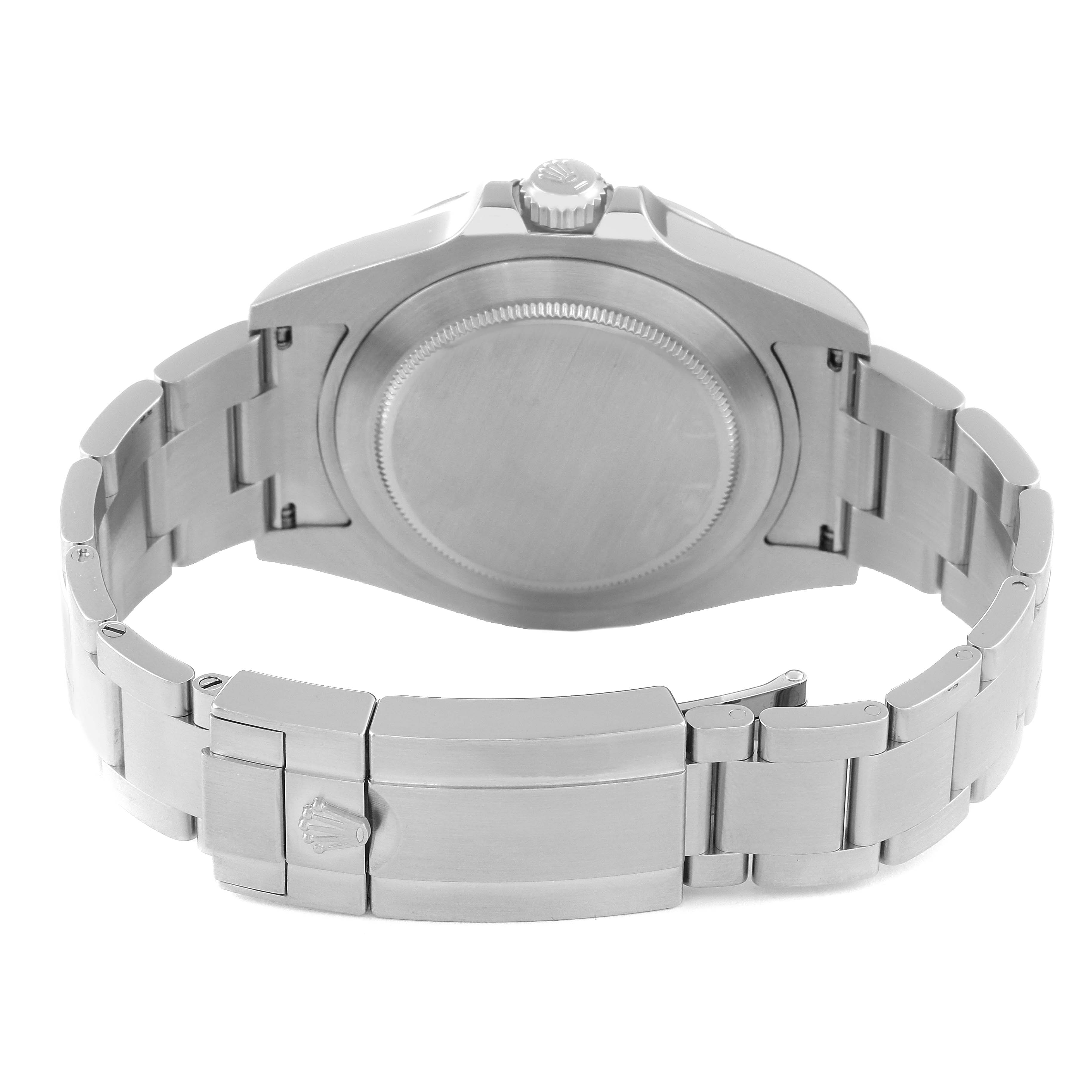 The image shows the back case and bracelet of a Rolex Explorer 216570 Men's Stainless Steel Black Dial 216570 Men's Stainless Steel Black Dial watch, viewed from the rear angle.