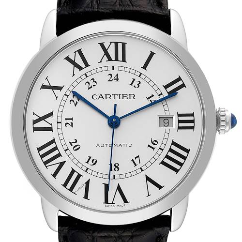 Photo of Cartier Ronde Solo XL Silver Dial Automatic Steel Watch W6701011