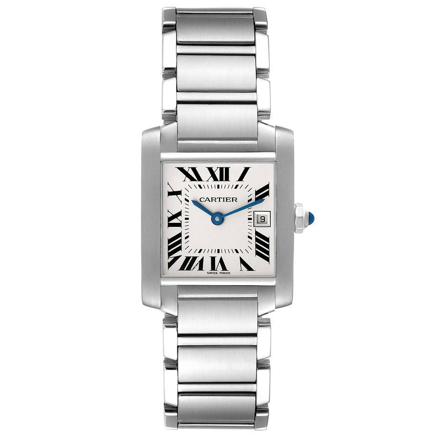 Cartier Tank Francaise Midsize 25mm Silver Dial Ladies Watch