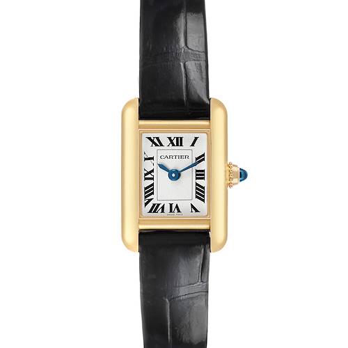 Photo of Cartier Tank Louis Mini Yellow Gold Ladies Watch WGTA0352 Box Card