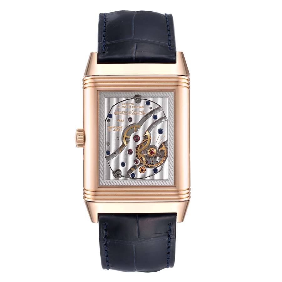 Jaeger LeCoultre Grande Reverso Calendar Rose Gold Mens Watch