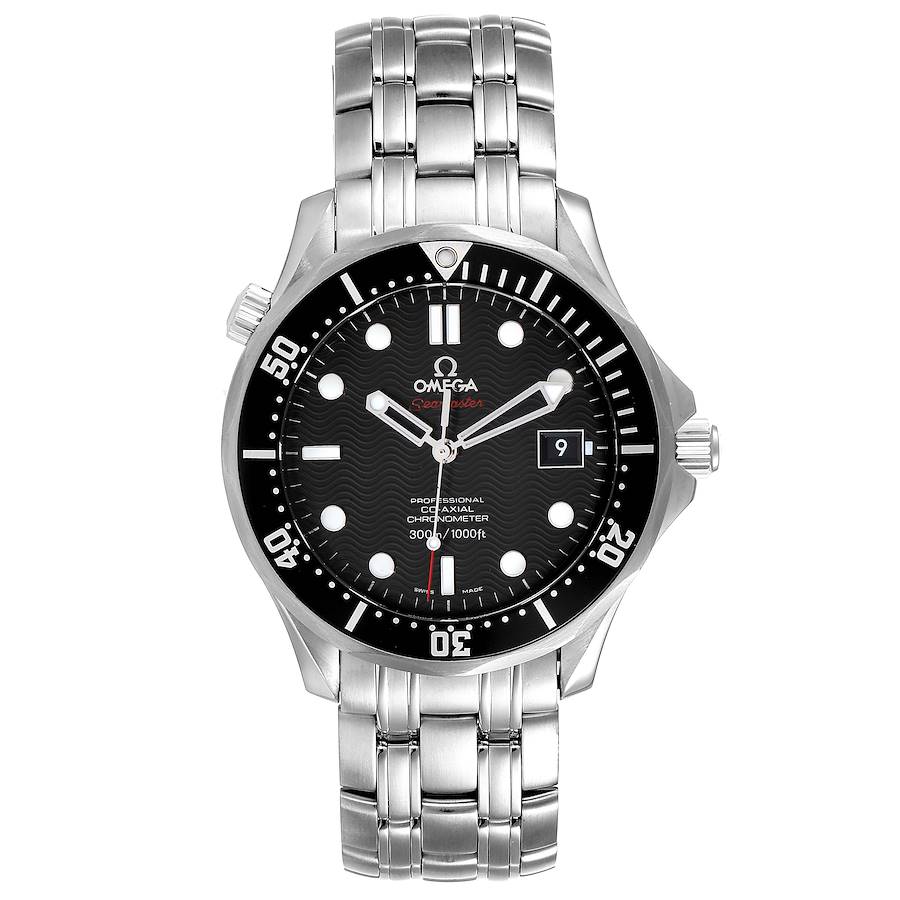 Omega Seamaster Black Dial Steel Mens Watch 212.30.41.20.01.002 Unworn SwissWatchExpo