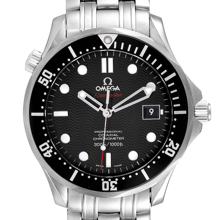 Omega Seamaster Black Dial Steel Mens Watch 212.30.41.20.01.002 Unworn SwissWatchExpo