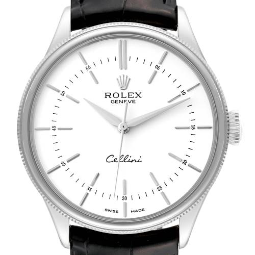 Photo of Rolex Cellini Time White Gold Dial Automatic Mens Watch 50509