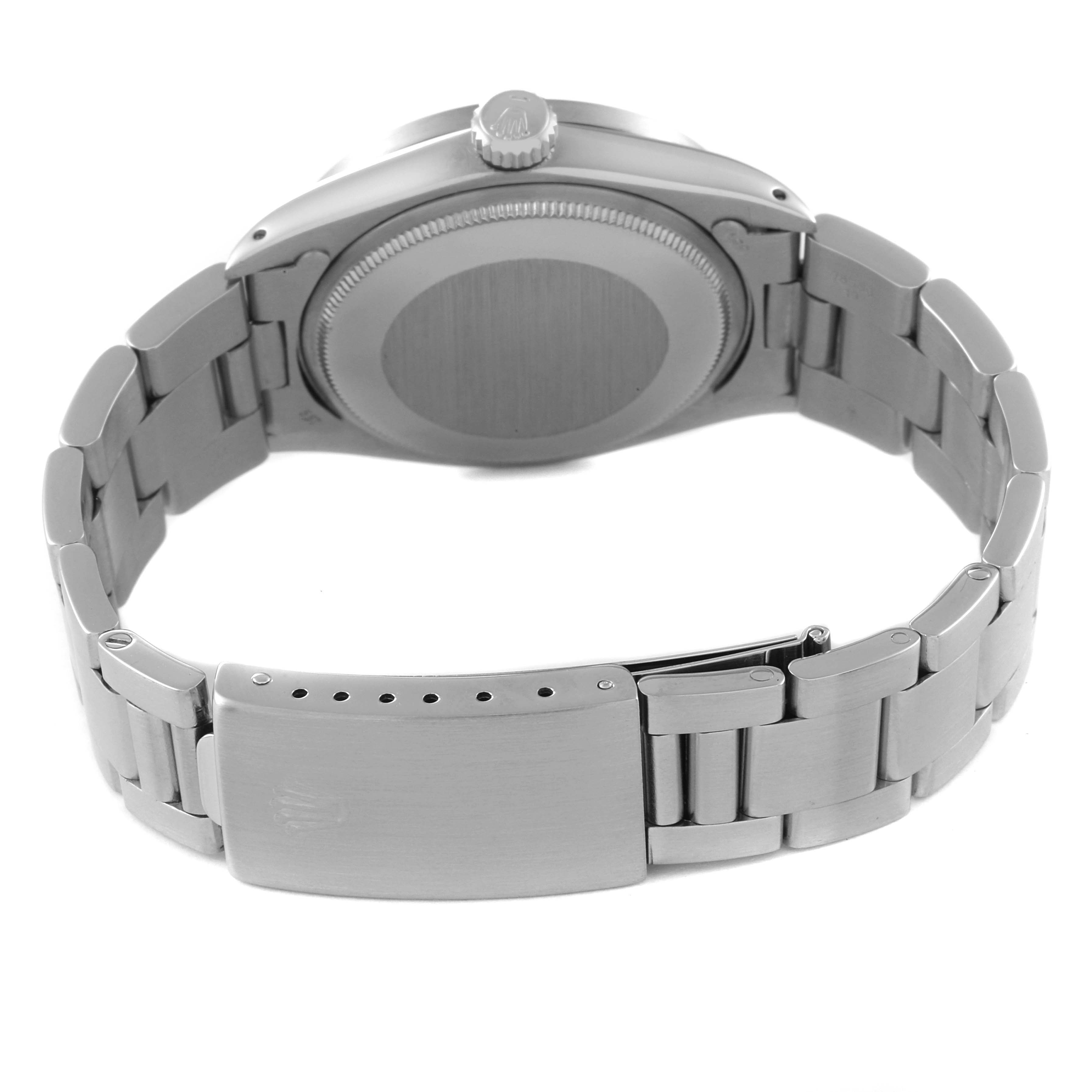 The image shows the back and clasp of the bracelet for the Rolex Vintage Collection 1501 Men's Stainless Steel Silver Dial 1501 Men's Stainless Steel Silver Dial model, viewed from the rear angle.