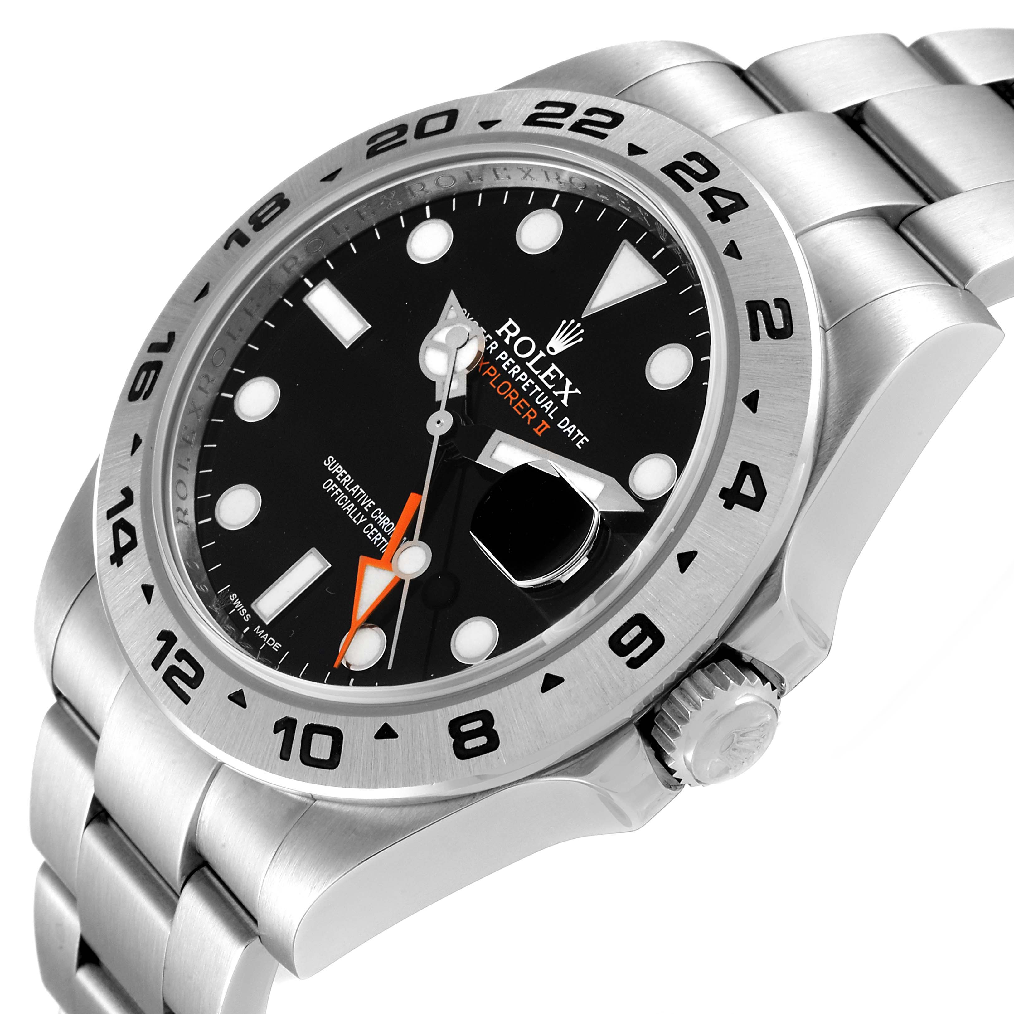 The image shows a Rolex Explorer 216570 Men's Stainless Steel Black Dial 216570 Men's Stainless Steel Black Dial watch from an angle highlighting the dial, bezel, crown, and part of the bracelet.