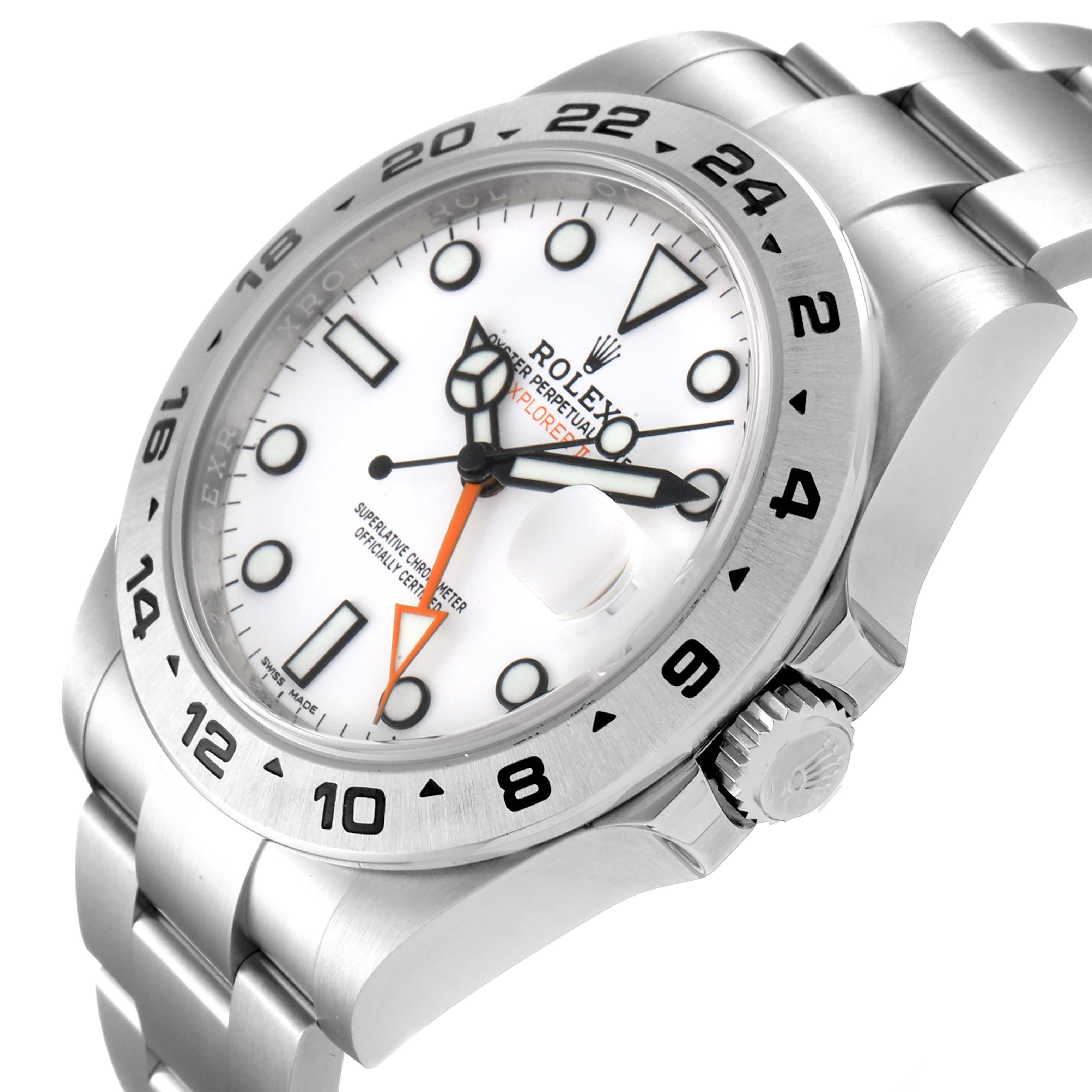 The image shows a close-up angled view of the Rolex Explorer 216570 Men's Stainless Steel White Dial 216570 Men's Stainless Steel White Dial watch, highlighting the bezel, dial, crown, and part of the bracelet.