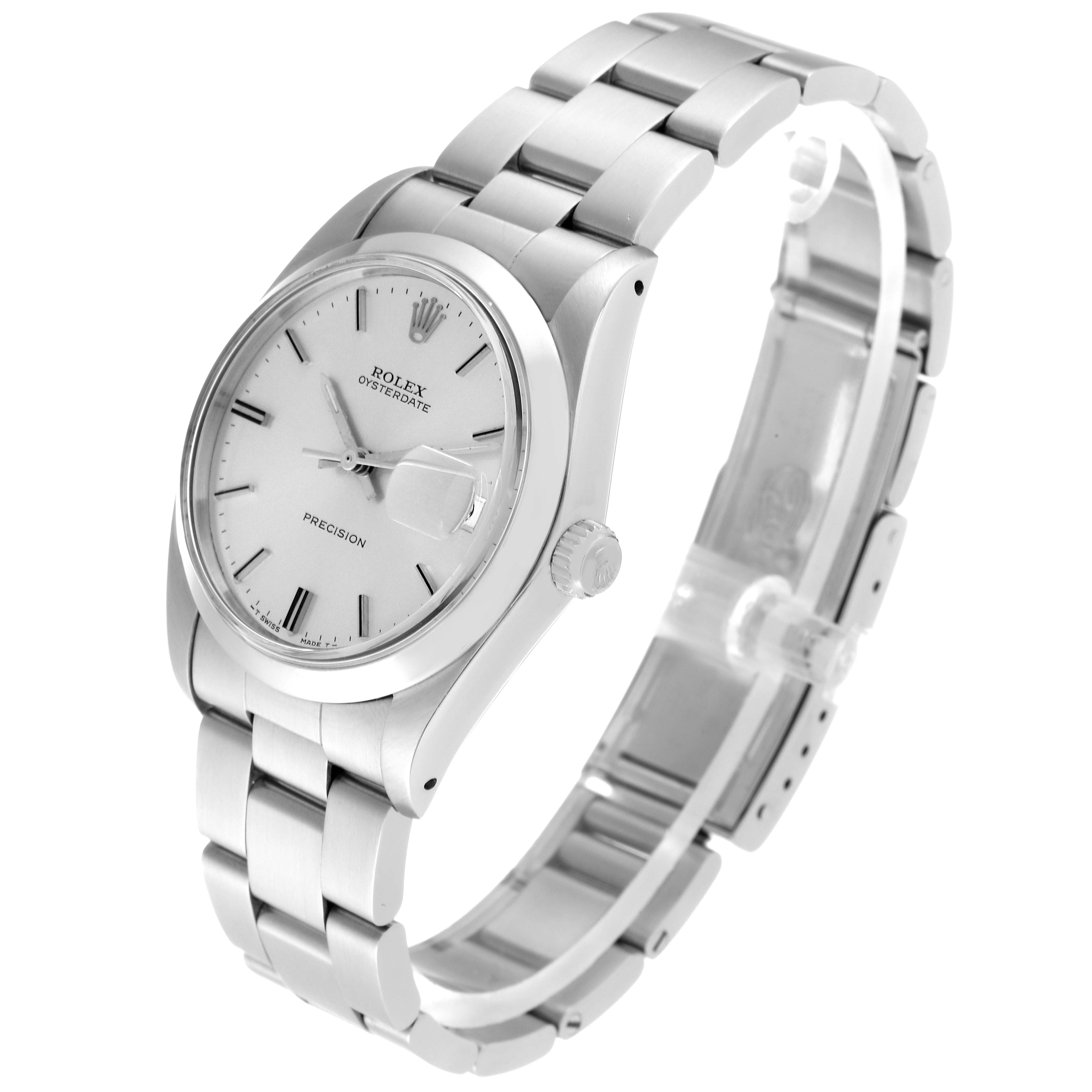 The Rolex Vintage Collection 6694 Men's Stainless Steel Silver Dial 6694 Men's Stainless Steel Silver Dial watch is shown at a slight angle, highlighting the face, bracelet, and crown.