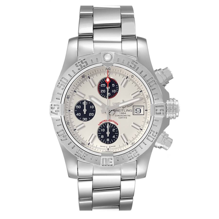 Breitling chronograph white face best sale