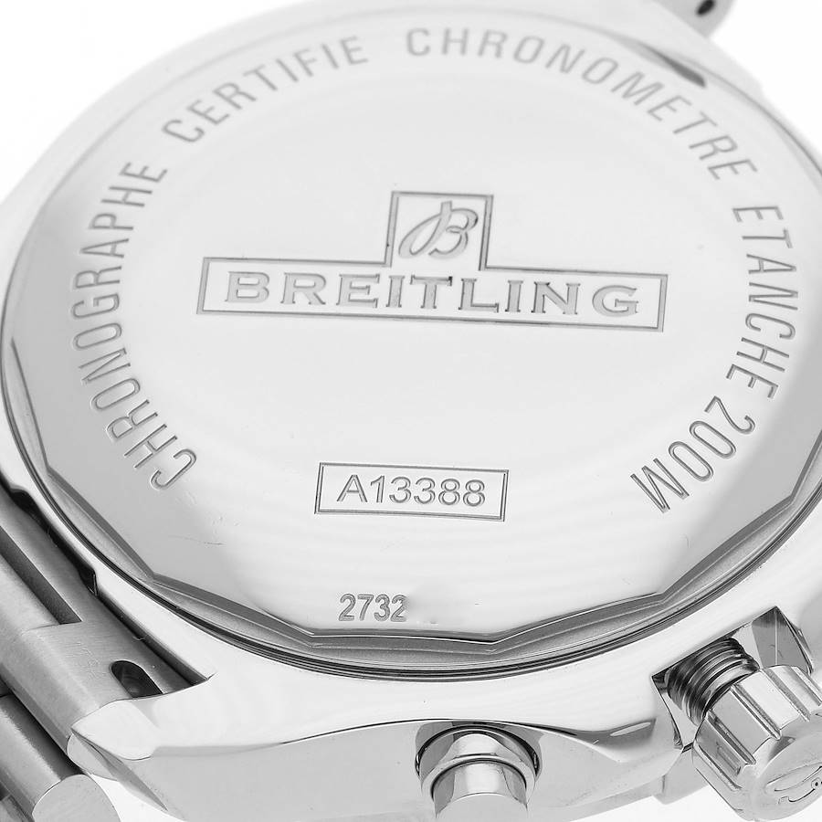 Breitling Colt Automatic Chronograph White Dial Watch A13388 Box Card SwissWatchExpo