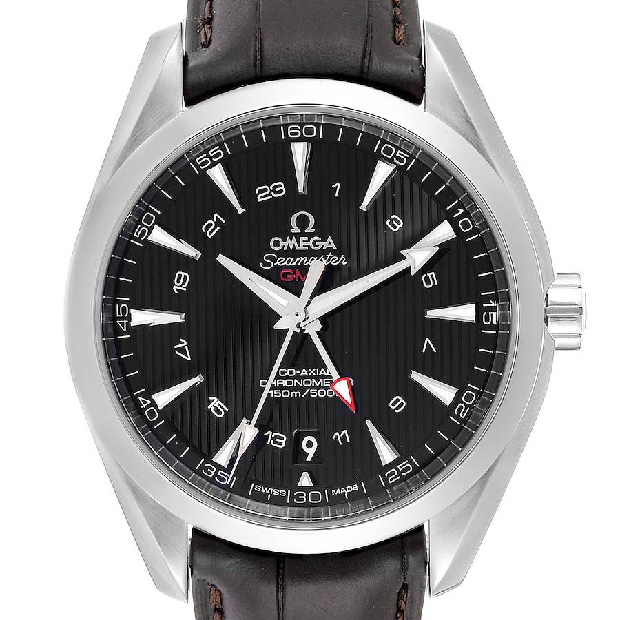 Omega Seamaster Aqua Terra GMT Co-Axial Watch 231.13.43.22.01.001 Box Card SwissWatchExpo