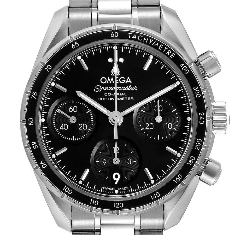 Omega Speedmaster 38 Co-Axial Chronograph Watch 324.30.38.50.01.001 Box Card SwissWatchExpo