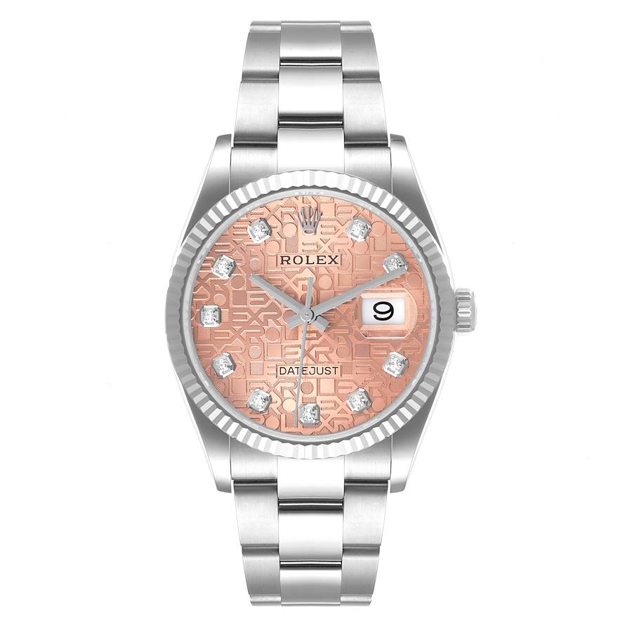 NEW Rolex Datejust 126234 Stainless Steel and White Gold Watch with Black  Diamond Dial Jubilee 2023