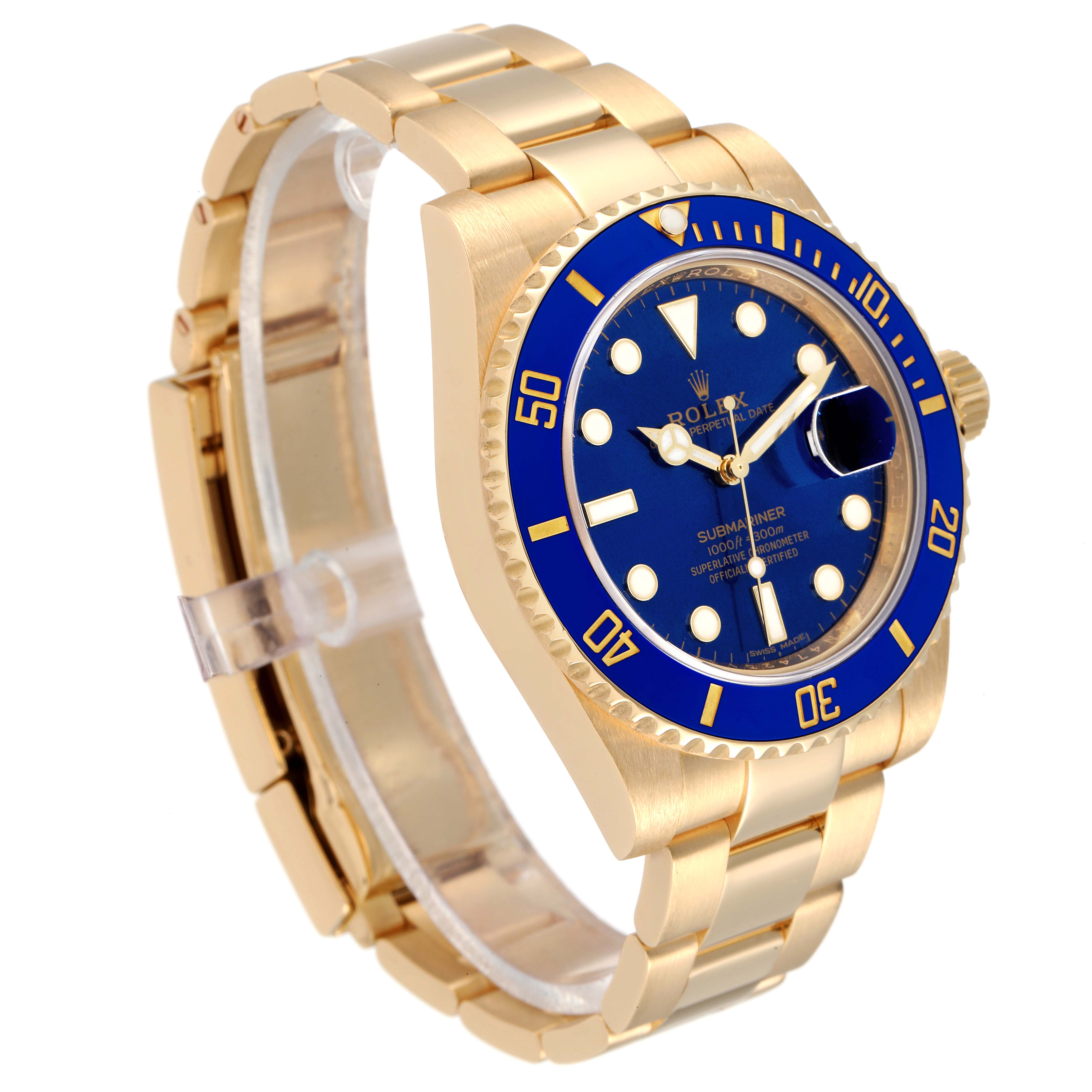 Rolex Submariner Yellow Gold 116618 | Stock 43942 | SwissWatchExpo