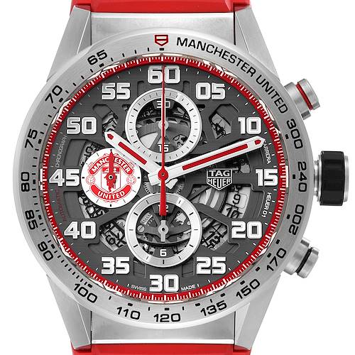 Photo of TAG Heuer Carrera Manchester United LE Steel Mens Watch CAR201M Box Card