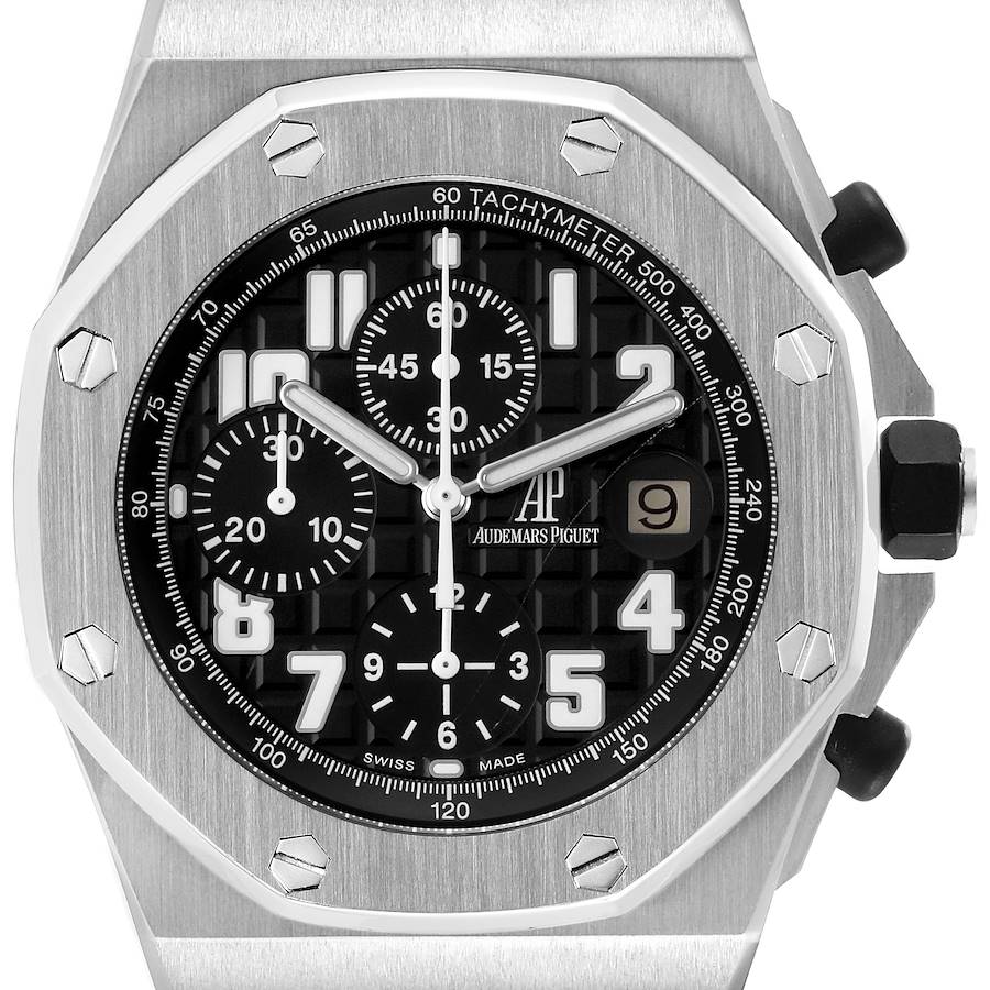Audemars Piguet Royal Oak Offshore Black Dial Chronograph Watch 26170ST SwissWatchExpo