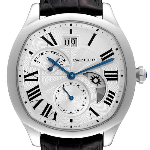 Photo of Cartier Drive Retrograde Large Day Night Steel Mens Watch WSNM0005 Card