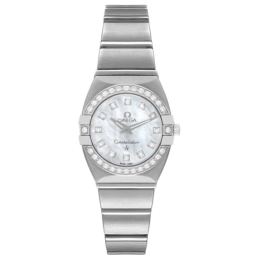 Omega Constellation 24 MOP Diamond Ladies Watch 123.15.24.60.05.001 SwissWatchExpo