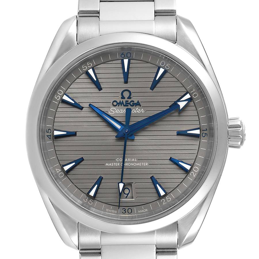 Omega Seamaster Aqua Terra Grey Dial Mens Watch 220.10.41.21.06.001 Box Crad SwissWatchExpo