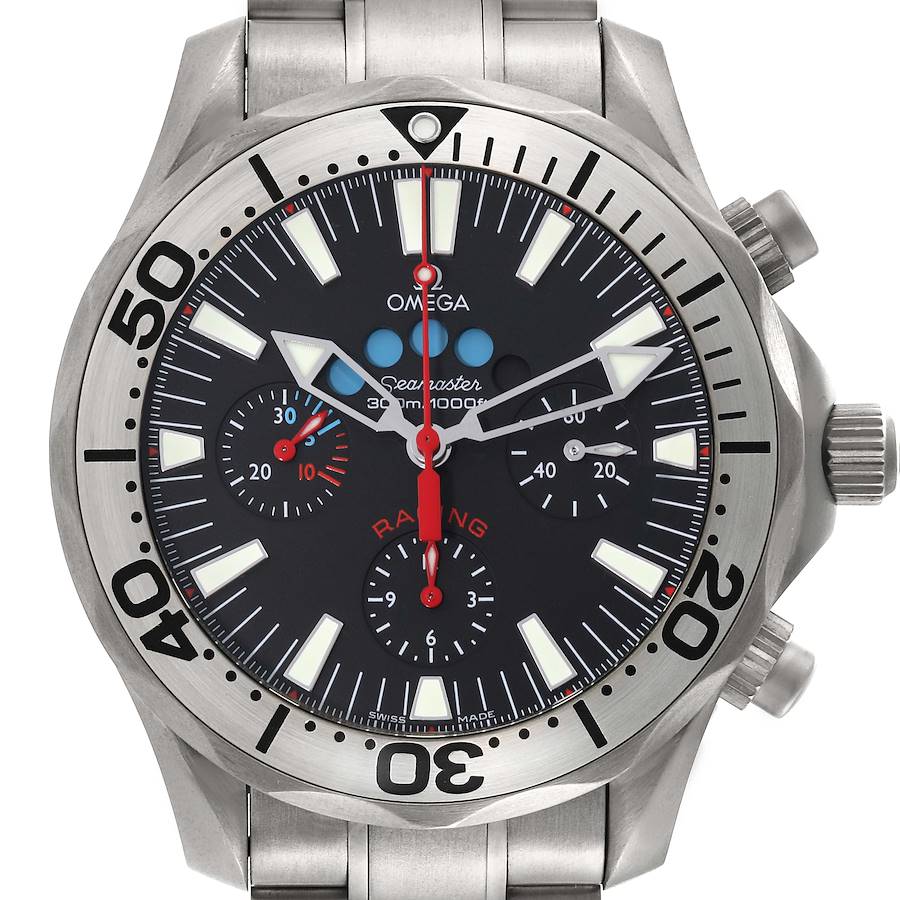 Omega Seamaster Regatta Racing Titanium Mens Watch 2269.52.00 Card SwissWatchExpo