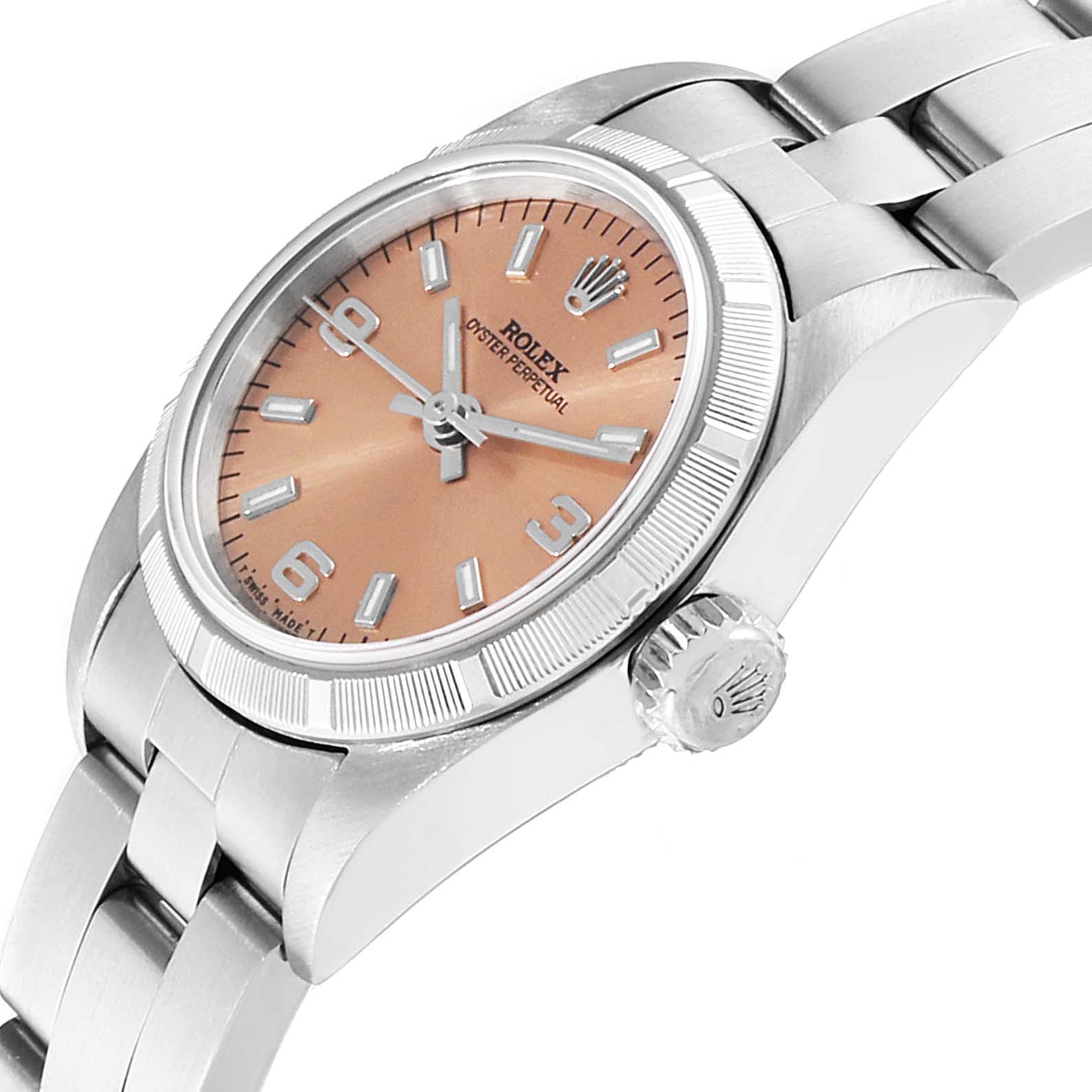 rolex oyster perpetual salmon dial