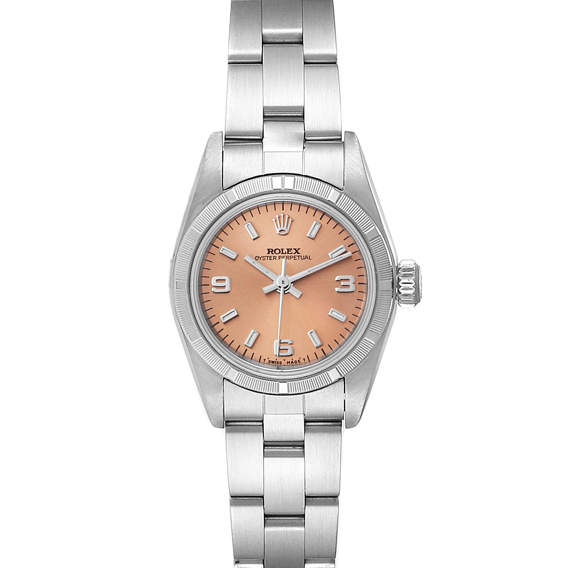 rolex oyster perpetual salmon dial