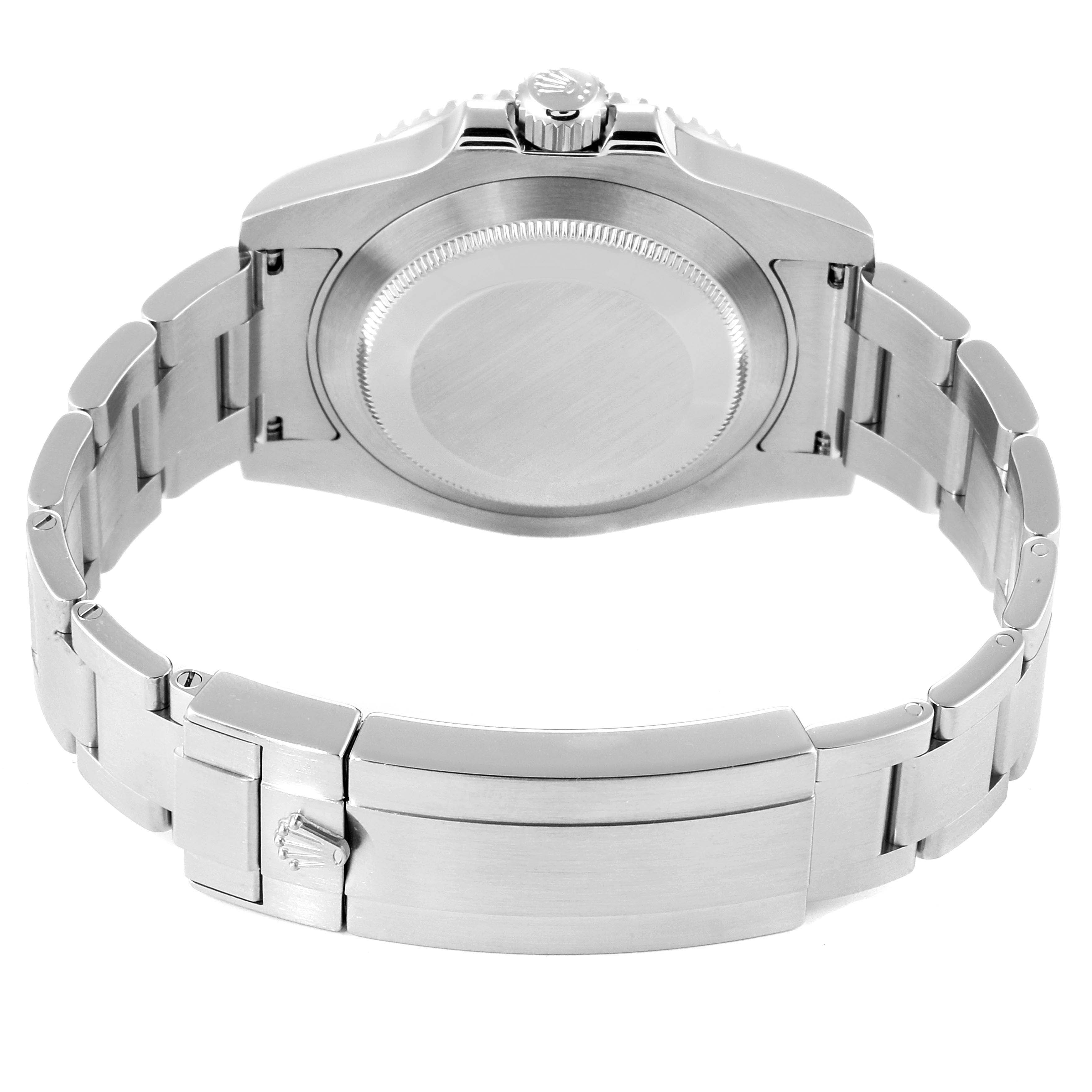 The image shows the back case and bracelet clasp of a Rolex Submariner 116610 Men
s Stainless Steel Black Dial 116610 Men
s Stainless Steel Black Dial watch, viewed from the rear.