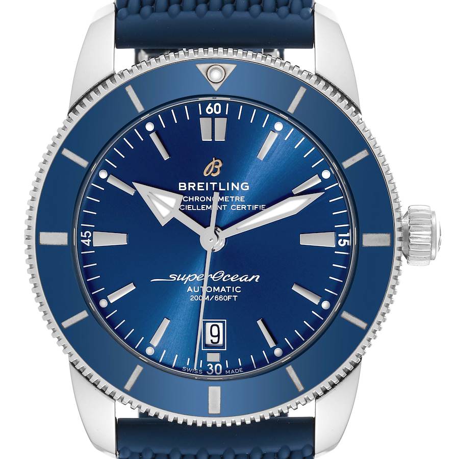 Breitling Superocean Heritage II 46 Blue Dial Mens Watch AB2020 Box Card SwissWatchExpo