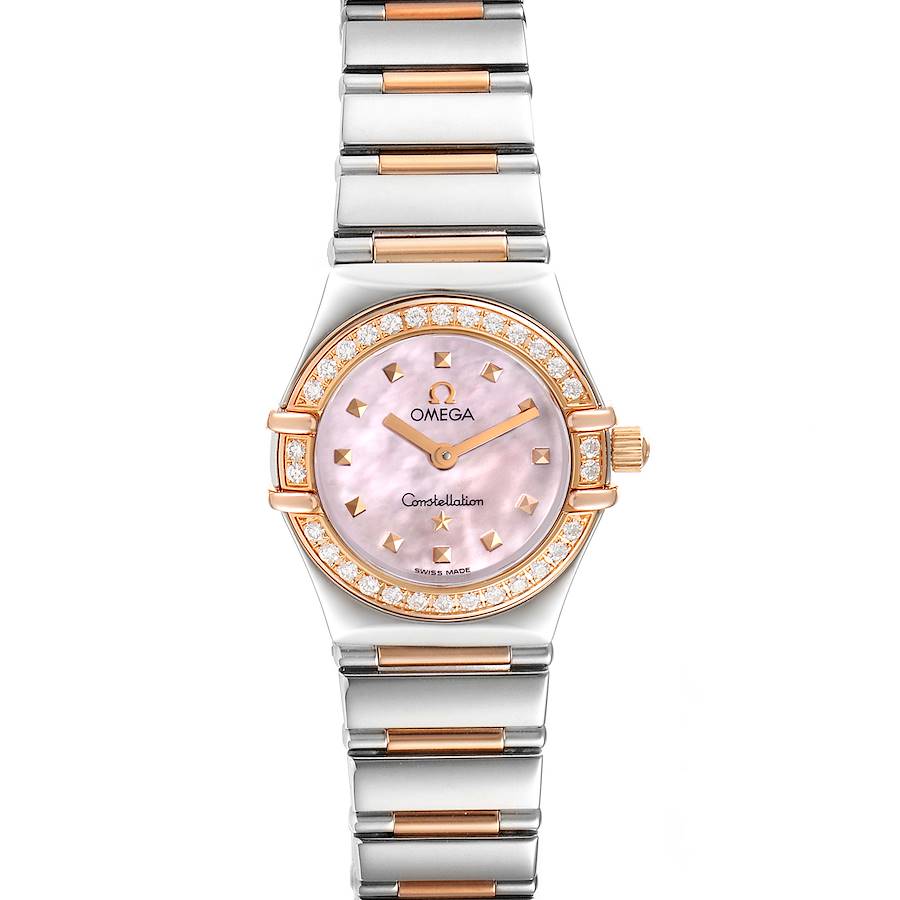 Omega Constellation Steel Rose Gold Diamond Mini Ladies Watch 1365.71.00