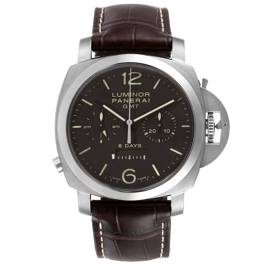 Panerai Luminor Monopulsante 8 Days GMT 44mm Watch PAM00311 Box