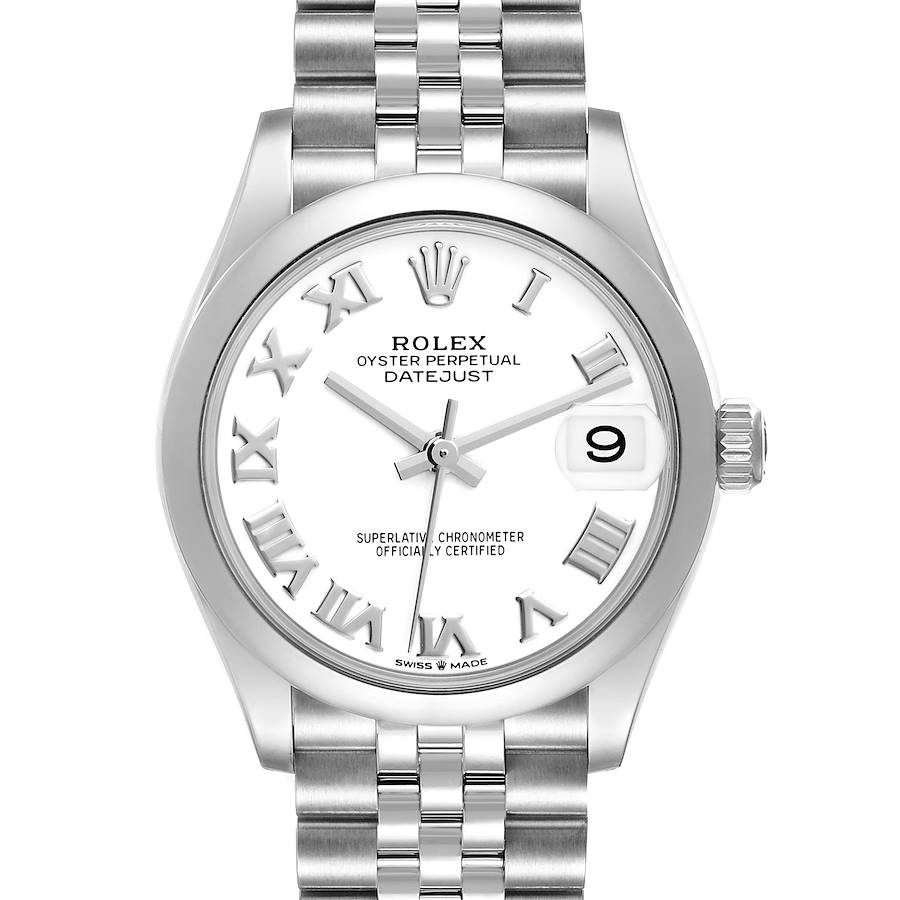 Rolex Datejust Midsize 31 White Dial Steel Ladies Watch 278240 Box Card SwissWatchExpo