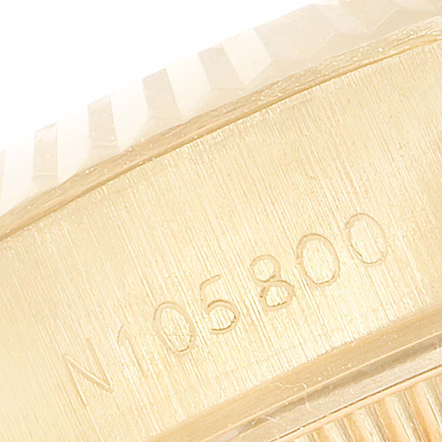 The image shows a close-up of the model number engraving on the case back of the Rolex President 69178 Women
s Yellow Gold Champagne Dial 69178 Women
s Yellow Gold Champagne Dial watch.