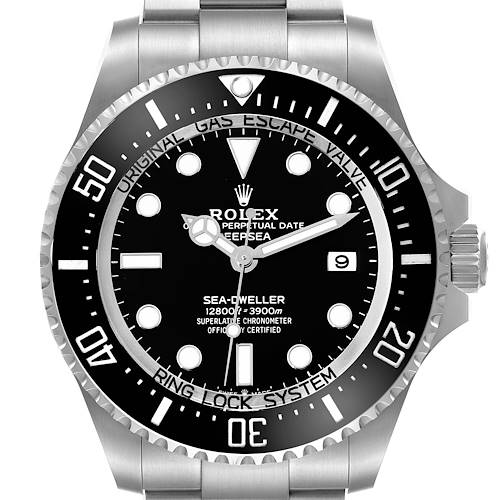 Photo of Rolex Seadweller Deepsea 44 Black Dial Steel Mens Watch 136660 Card
