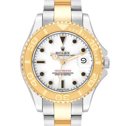Photo of Rolex Yachtmaster Midsize Steel Yellow Gold Mens Watch 68623