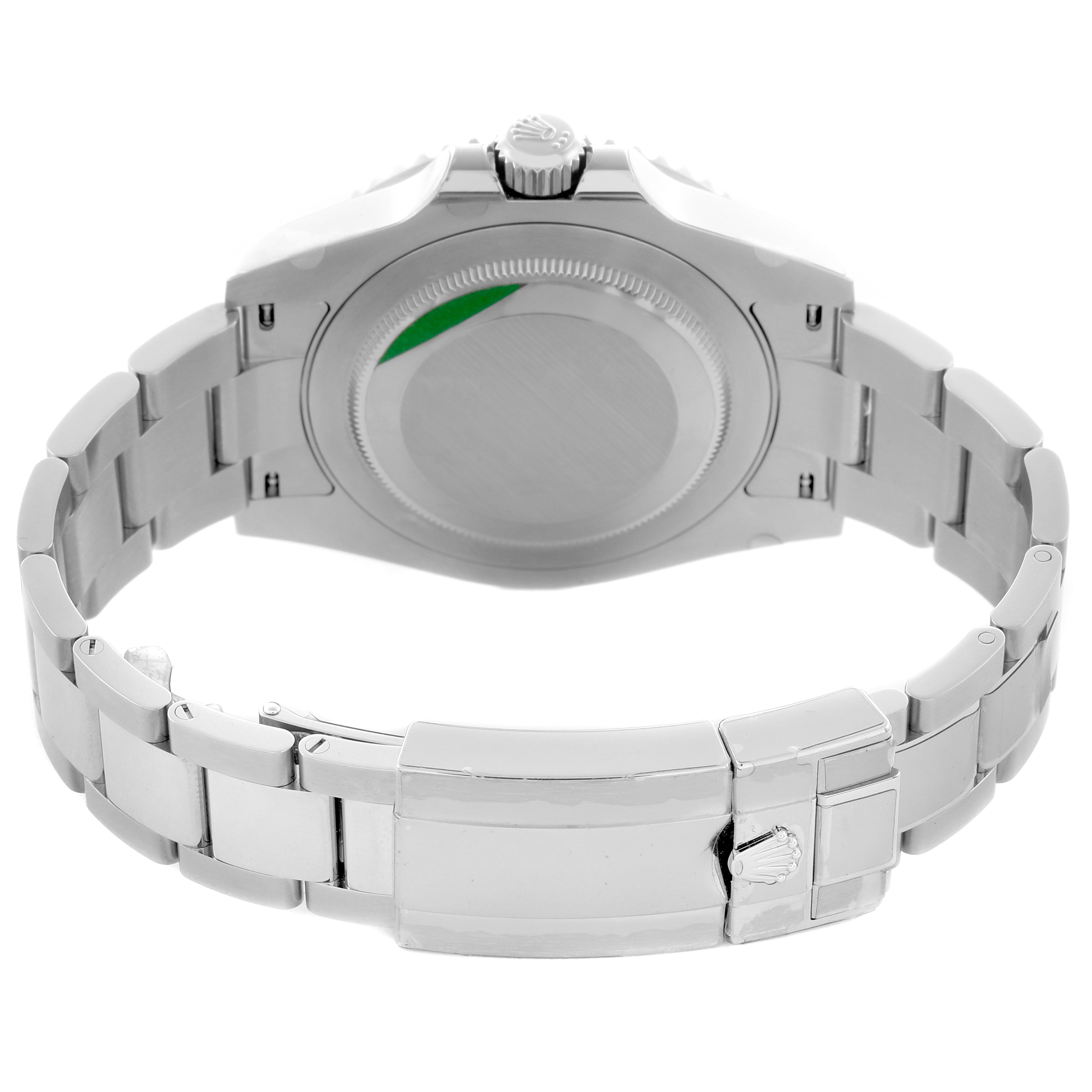 The image shows the back view of a Rolex GMT-Master 126720VTNR Men
s Stainless Steel Black Dial 126720VTNR Men
s Stainless Steel Black Dial, featuring the case back, bracelet, and clasp.