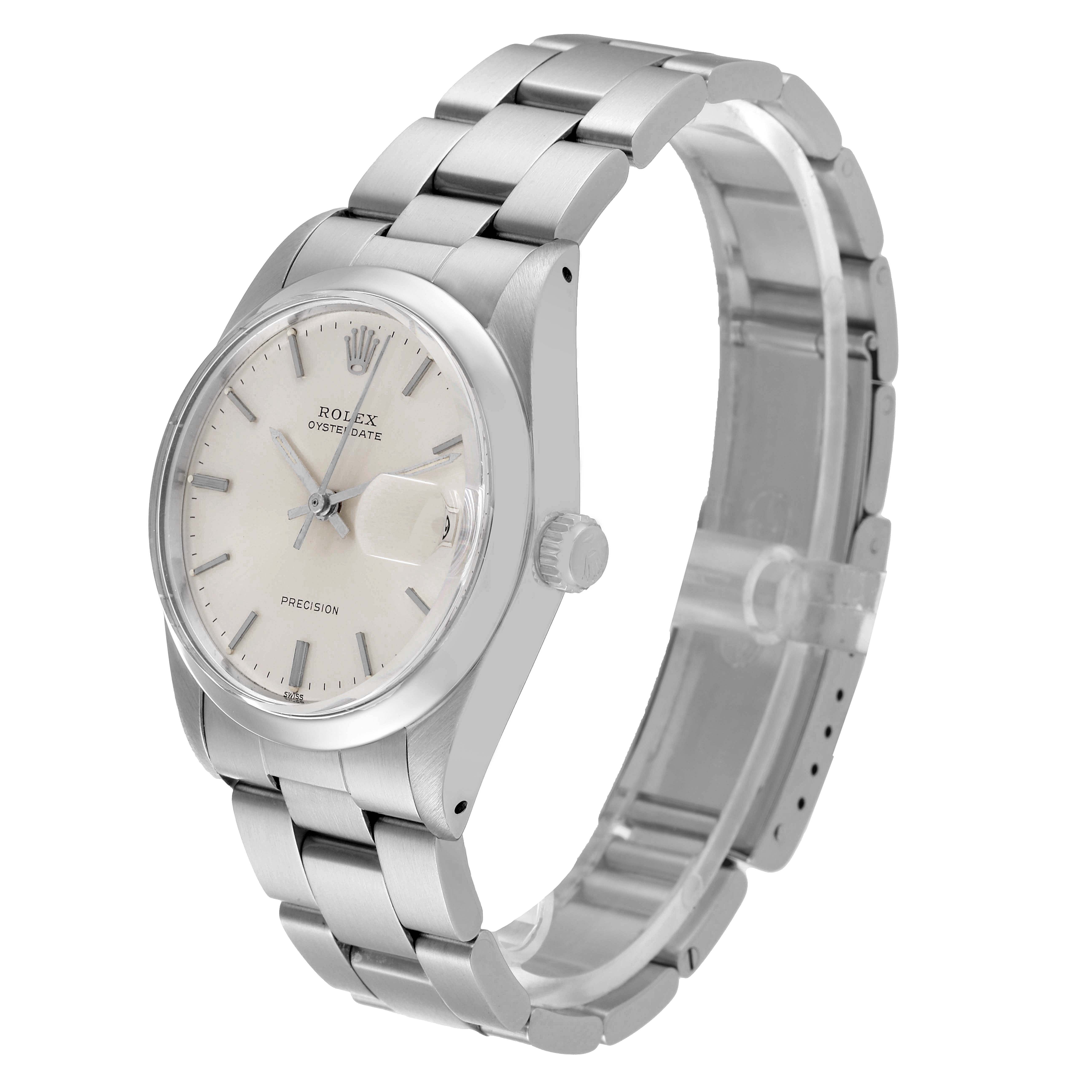 The watch is a Rolex Vintage Collection 6694 Men's Stainless Steel Silver Dial 6694 Men's Stainless Steel Silver Dial model, shown at a three-quarter angle, displaying the face, bezel, crown, and bracelet.
