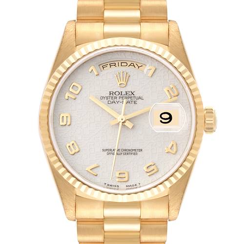 Photo of Rolex President Day-Date Anniversary Dial Yellow Gold Mens Watch 18238